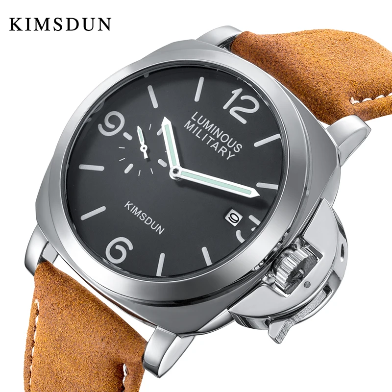 Montre Hombre KIMSDUN модные спортивные кварцевые часы мужские Топ бренд класса люкс