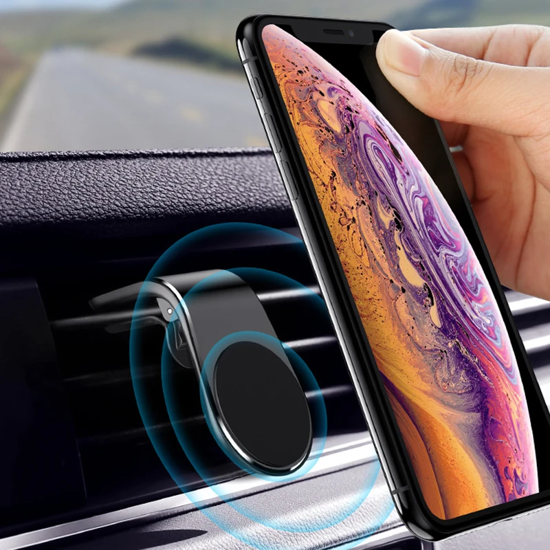 Автомобильный держатель для телефона с магнитной вентиляционной стойкой