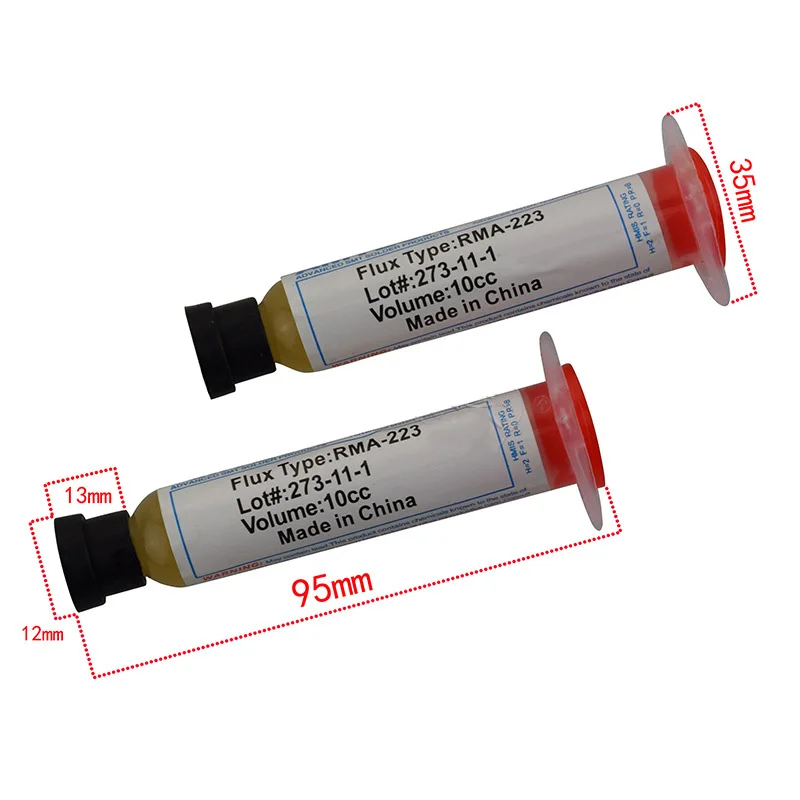 1 шт. RMA-223 паста Флюс 10cc шприц Сварка масло Масштабирование порошок пайка SMD