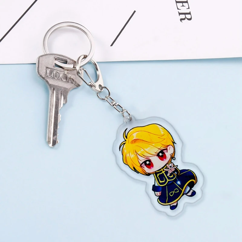 HUNTER x Аниме Killua Zoldyck Сапожки в стиле Kurapika ключ цепочки брелок Косплэй акриловая