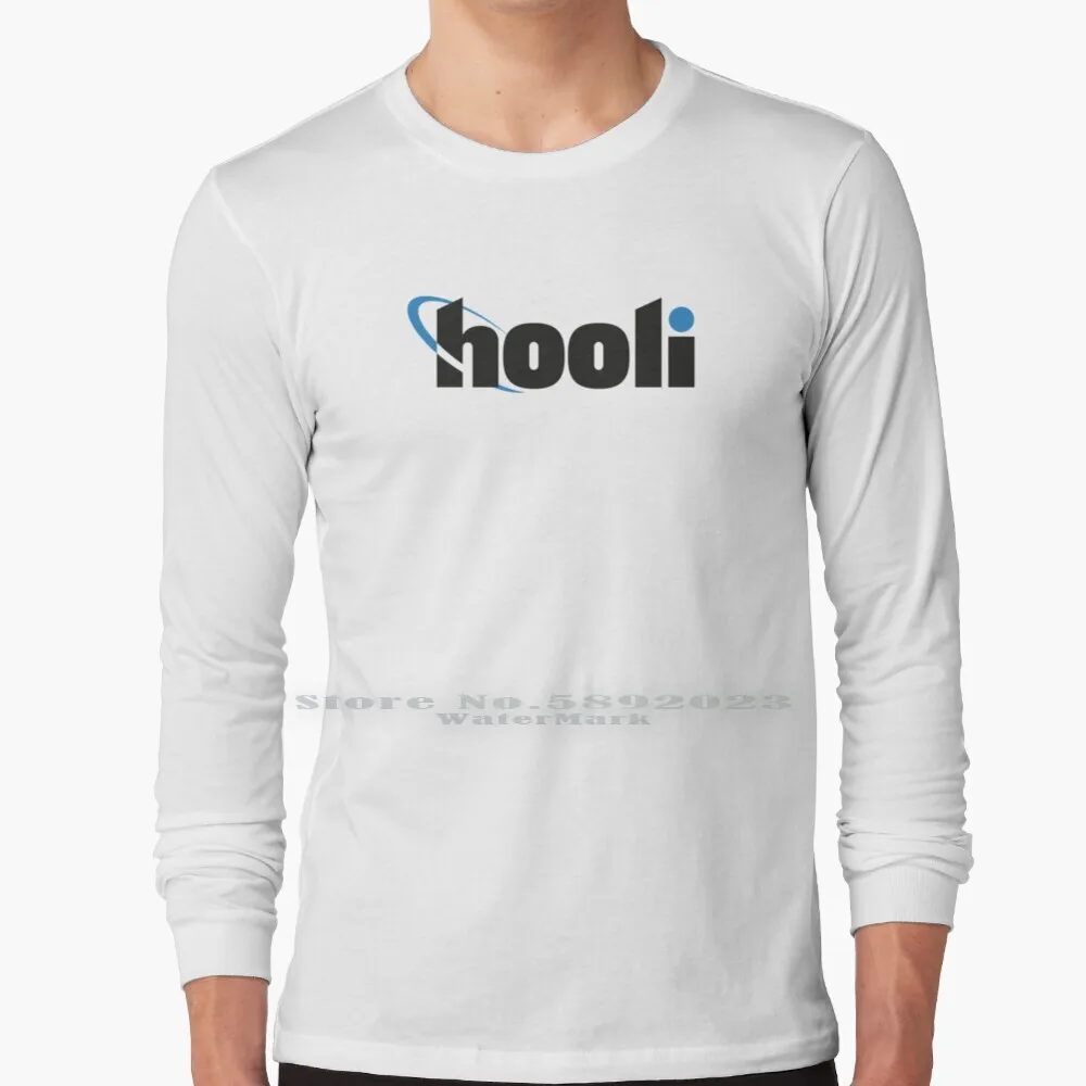 Hooli футболка с длинным рукавом 100% Чистый хлопок большой размер Aviato Piper Foot Silicon Valley