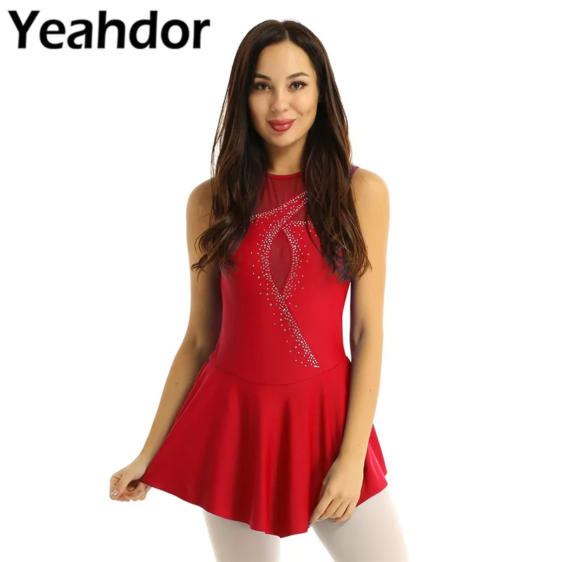 Женское блестящее Сетчатое платье без рукавов со стразами с вырезом на спине