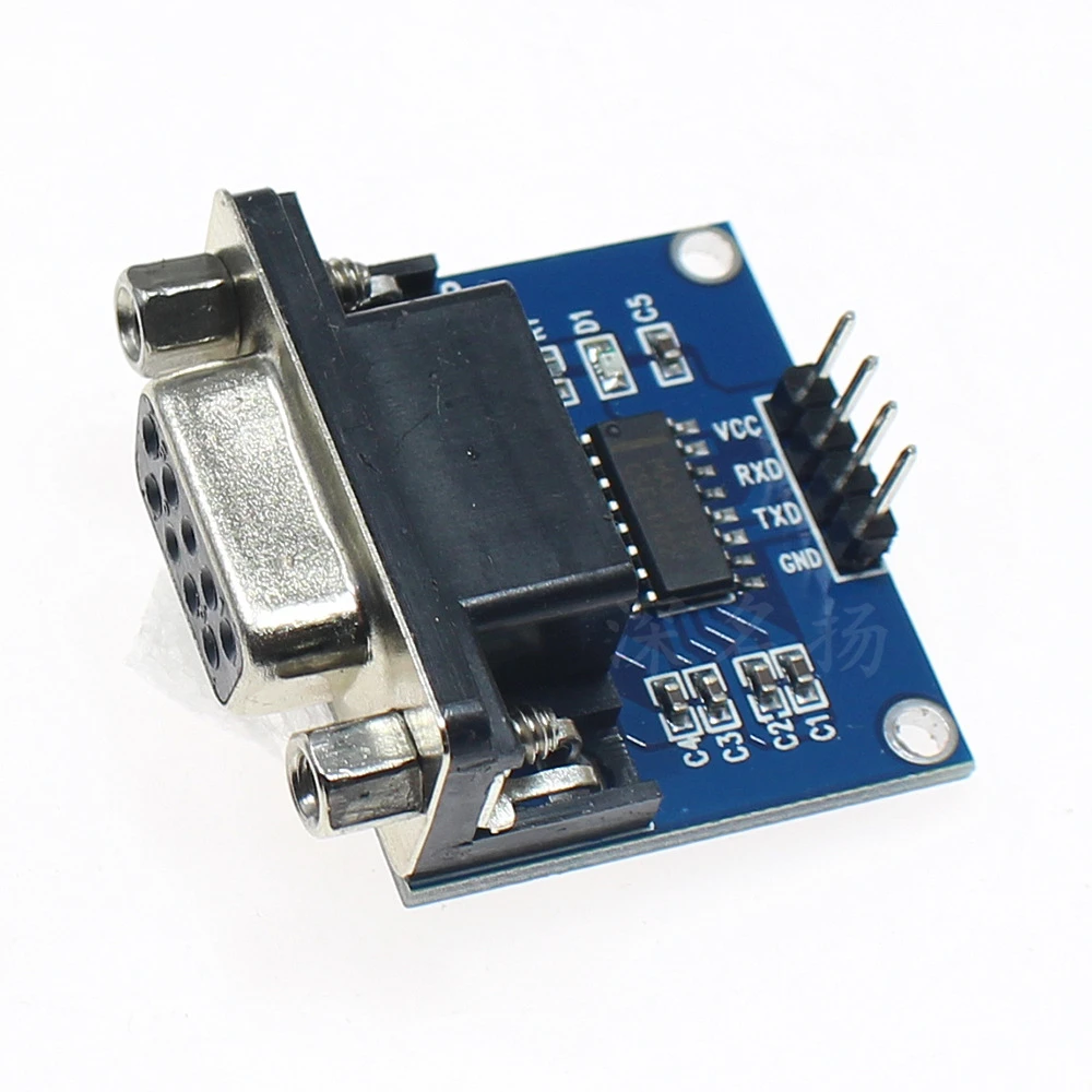 

10PCS MAX3232 RS232 to TTL Serial Port Converter Module Female DB9 Connector MAX232 Flashing Board For Arduino