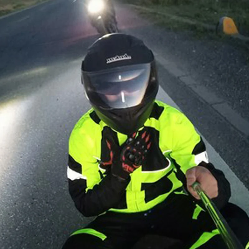 Мотоциклетная Светоотражающая куртка для мужчин и женщин зимняя одежда теплые