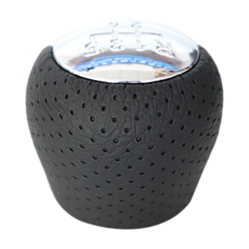 SPORT Perforated Leather Gear Knob Chrome 6-Speed for Hyundai Elantra I30 IX35 Tucson | Автомобили и мотоциклы