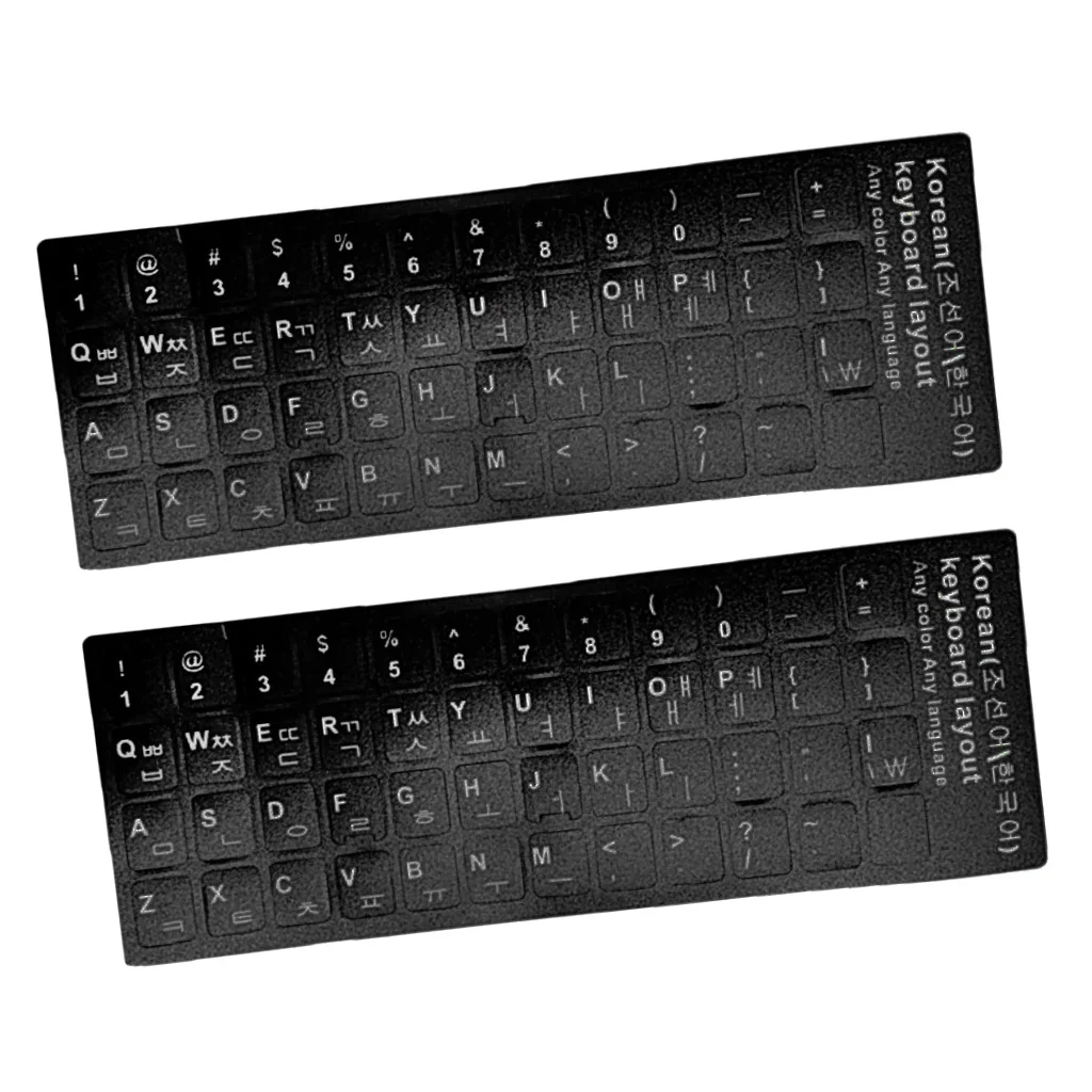 prettyia 2x Korean White Letter Keyboard Stickers | Компьютеры и офис