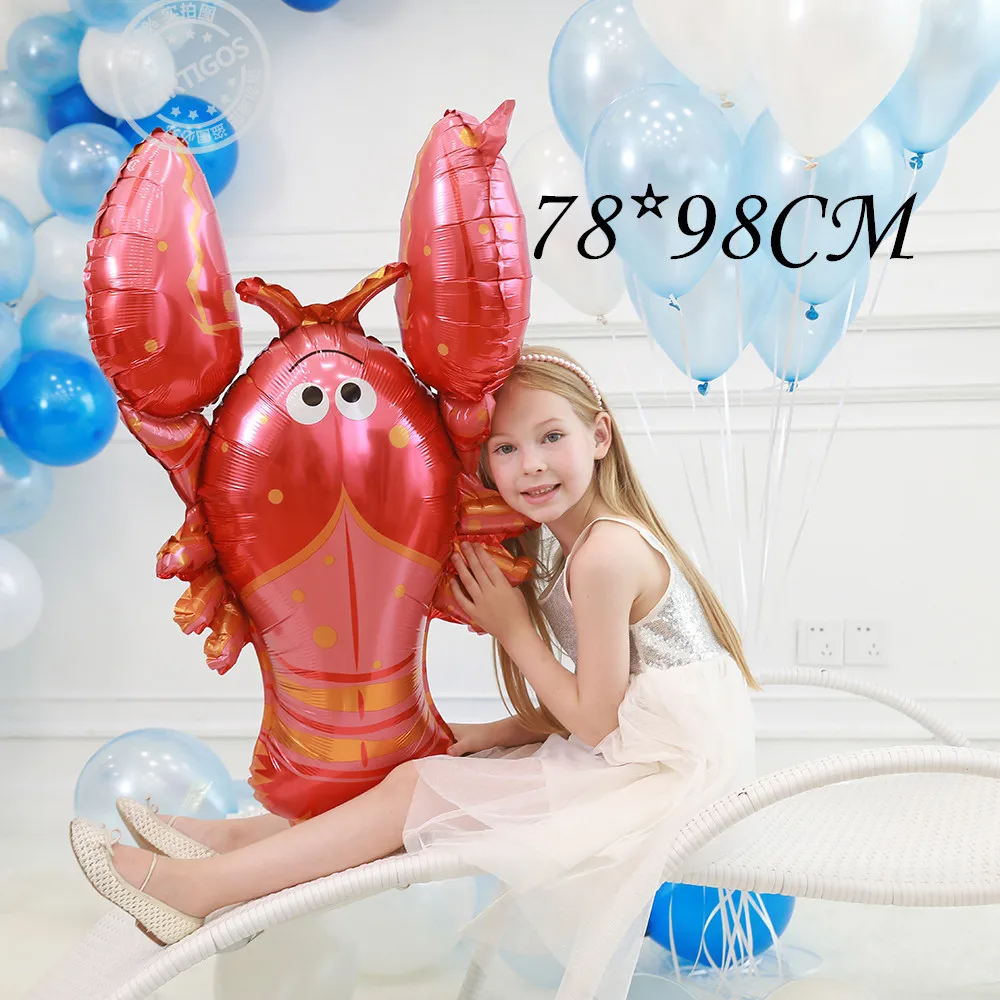 1pcs as the picture Большой размер 1 шт Осьминог гиппокамп Омаров пятнистая Рыба Акула фольга гелиевые шары морские жизни глобос океан животные тема Вечерние - Цвет: 1pcs as the picture