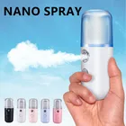 Увлажняющий мерцающий распылитель для лица, ультразвуковой аппарат, USB-увлажнитель, перезаряжаемый небулайзер, инструменты для ухода за кожей, спа