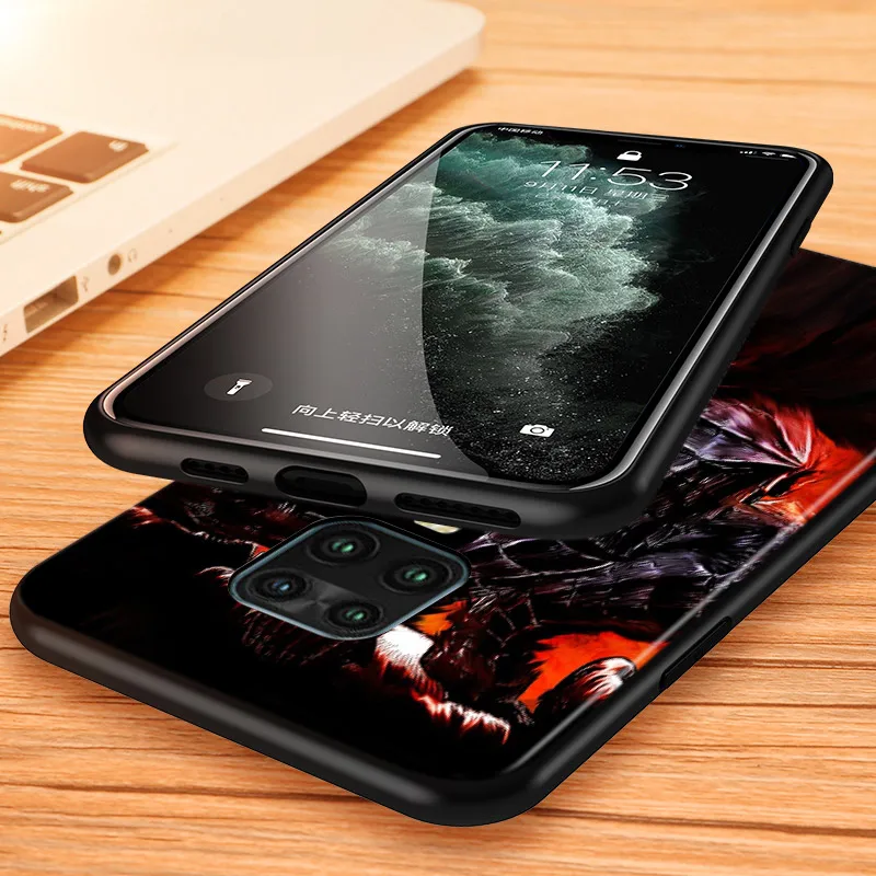 

Silicone Cover Anime Berserk Guts For Xiaomi Redmi 9A 9C Note 9 9S Pro Max 8T 8 7 6 5 Pro 5A 4X 4 Prime Phone Case