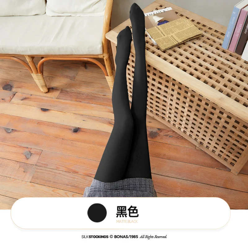 Осенне-зимние женские пикантные колготки с открытыми ногами плотные бархатные