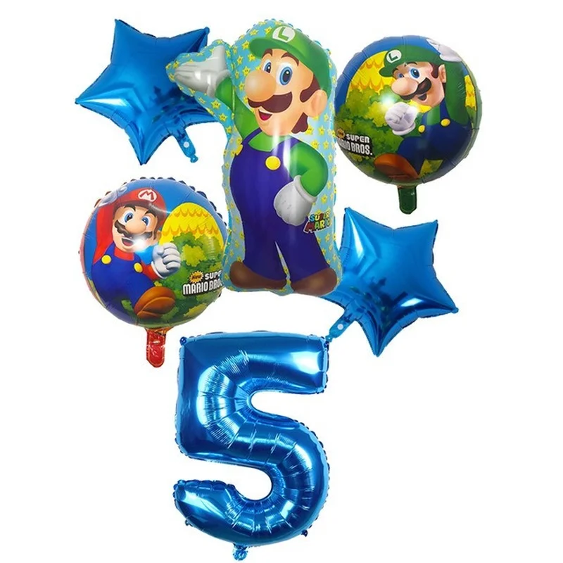 6 шт воздушные шары &quotСупер Марио&quot Детская день рождения украшенные забавной