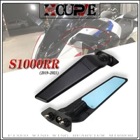 for bmw s1000rr s1000 rr 2019 2022 2021 2020 motorcycle side mirrors modified wind wing adjustable rotating rearview mirror 2pcs