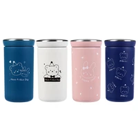 cute cartoonb design kids water bottle 304 stainless steel double walled thermos bottle high quality vacuum flask water cup