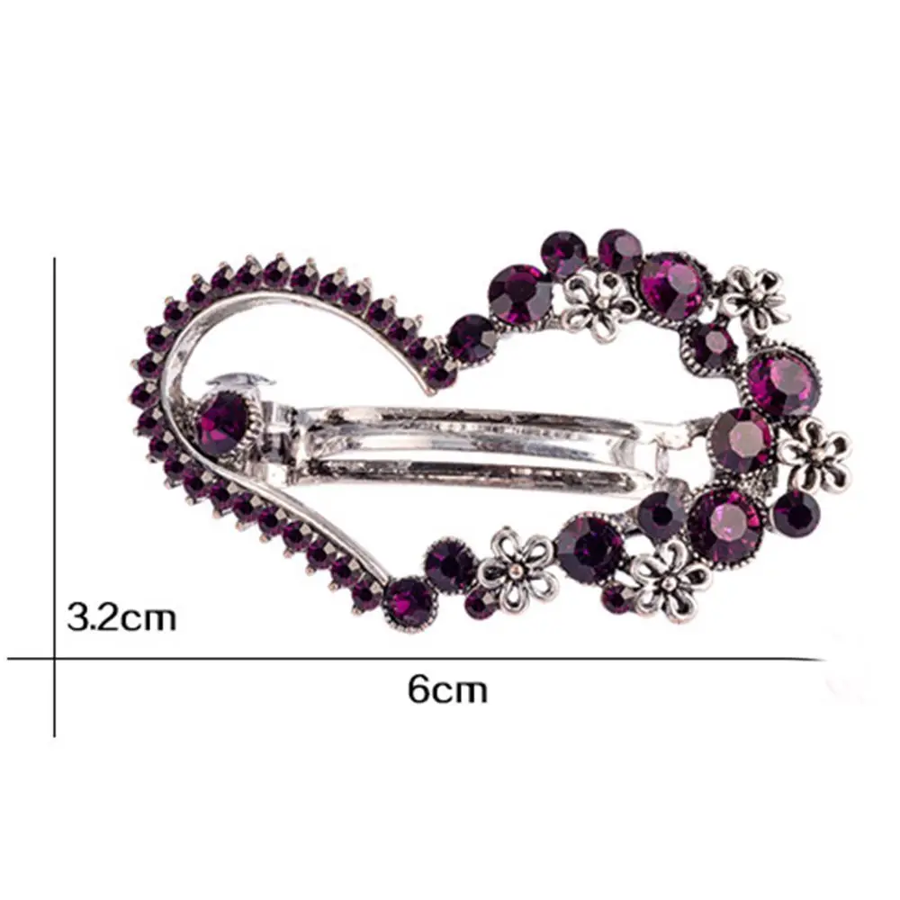 Заколка пряжка для волос модная обувь с украшением в виде кристаллов аксессуары