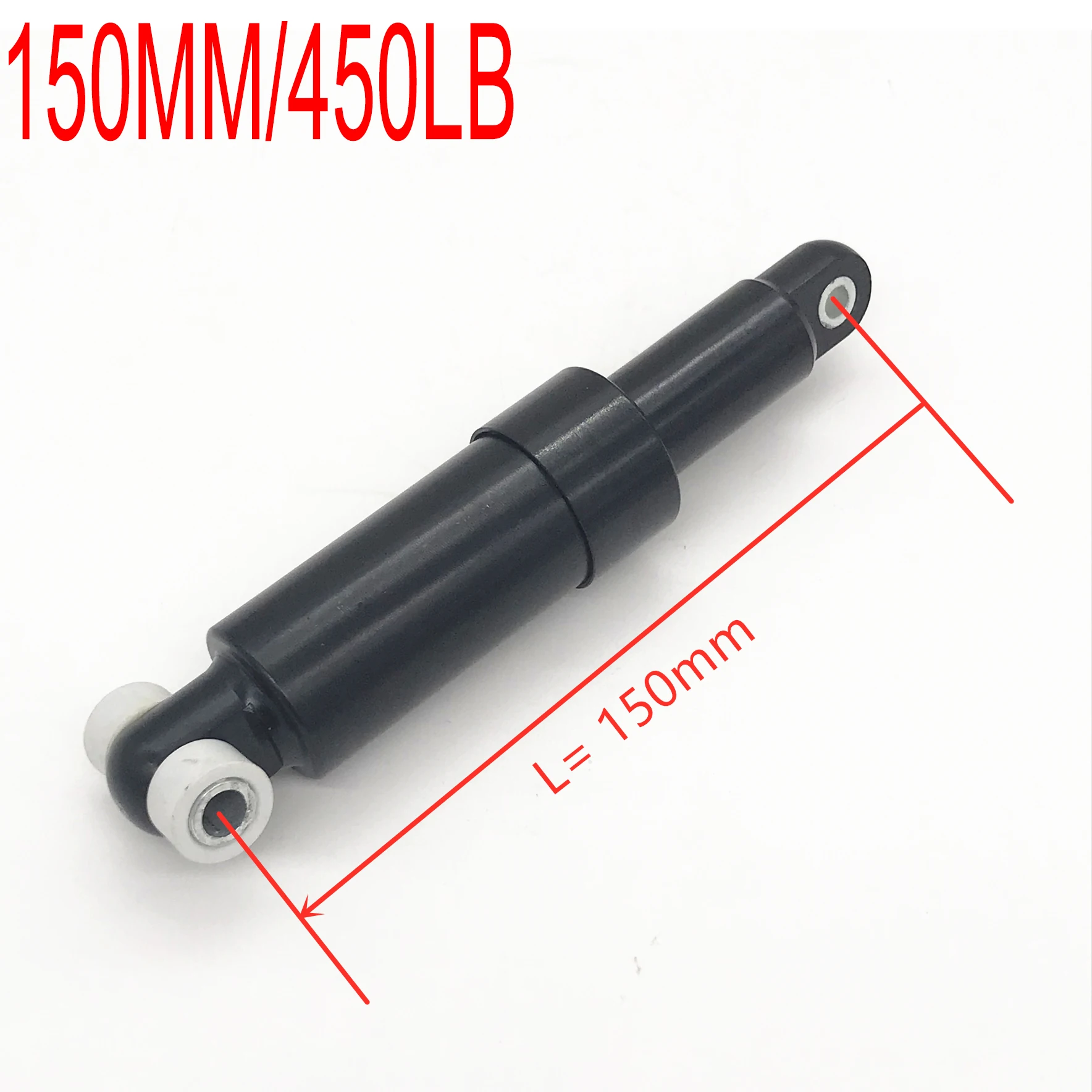 

Two Wheeled Electric Scooter Rear Damper 150mm/450LB Shock Suspension with Aluminium Shell Black