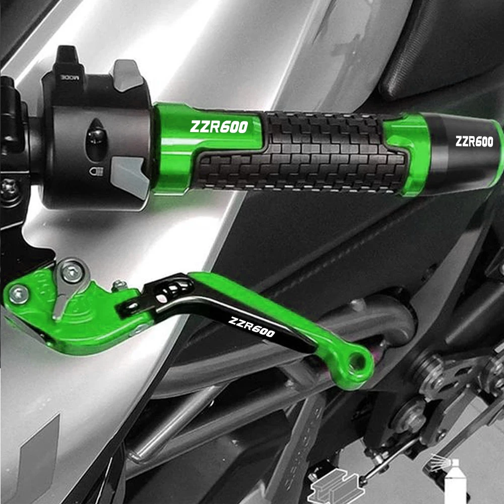 

For KAWASAKI ZZR600 2005 2006 2007 2008 2009 ZZR 600 zzr600 zzr 600 Motorcycle CNC Hand Grips Handlebar Handles Grip Ends Plug