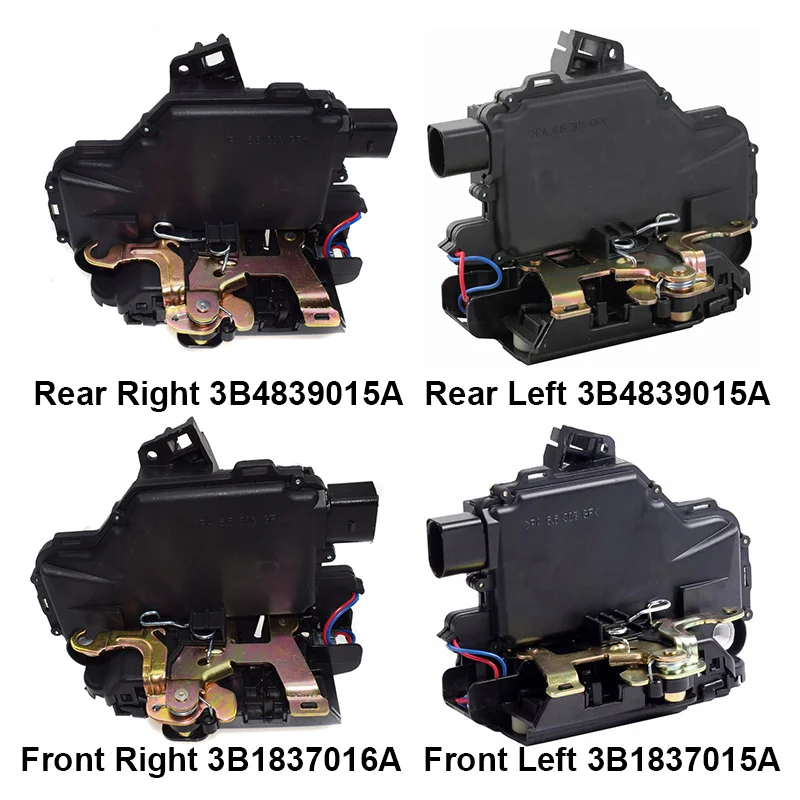 Привод дверного замка 3B1837015A 3B1837016A 3B4839015A 3B4839016A для VW Passat B5 Golf Jetta MK4 Beetle передний