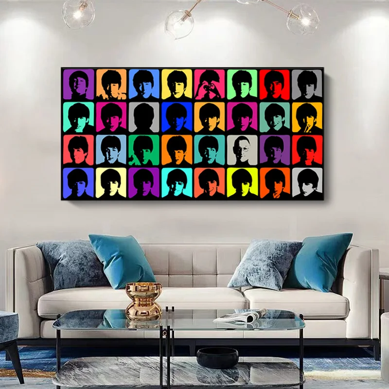 

Big Size Canvas Painting Andy Warhol Figure Poster Oil Painting on Prints Wall Pictures for Living Room Cuadros Home Decoration