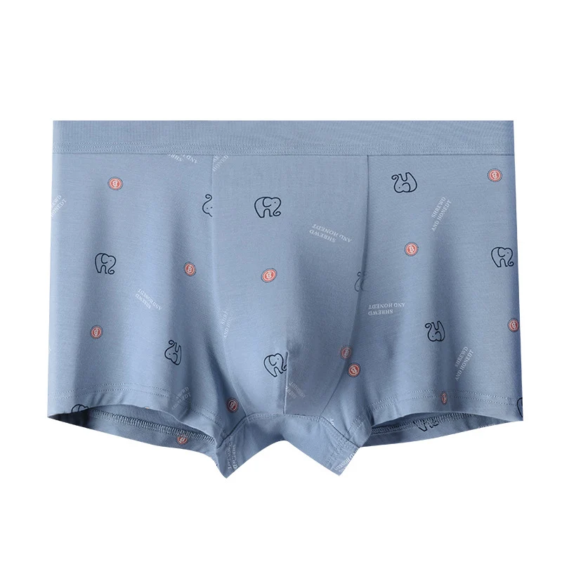 

2021 autumn and winter new mid-waist printing men's boxer shorts modal men's underwear breathable skin-friendly boxer shorts