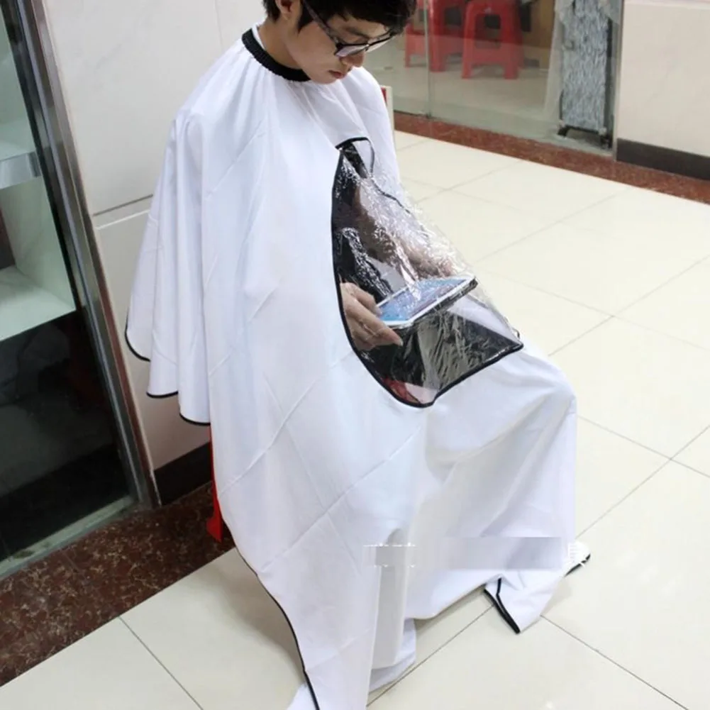 

Waterproof Hair Salon Haircut Gown Cape with Visible Window Hair Dressing Wrap Apron for Barber Shop Supplies