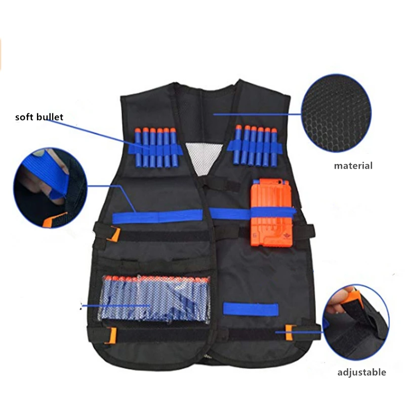 Детский тактический военный костюм для Nerf аксессуары пистолета CS игрушечный