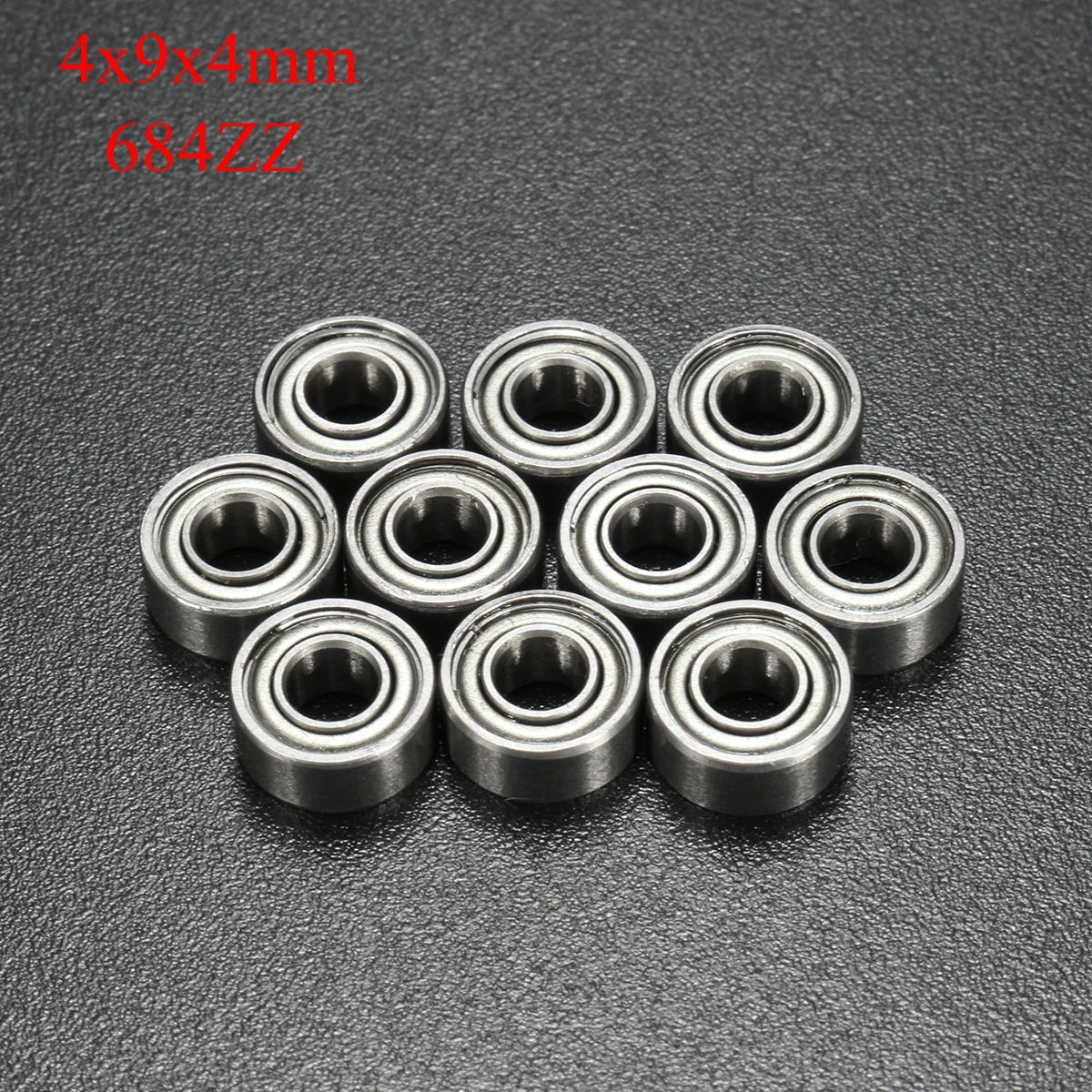 

10Pcs 684ZZ Bearings 4*9*4 mm ABEC-5 Miniature 684ZZ Ball Bearings Motor Quadcopter Bearing Set 684 ZZ