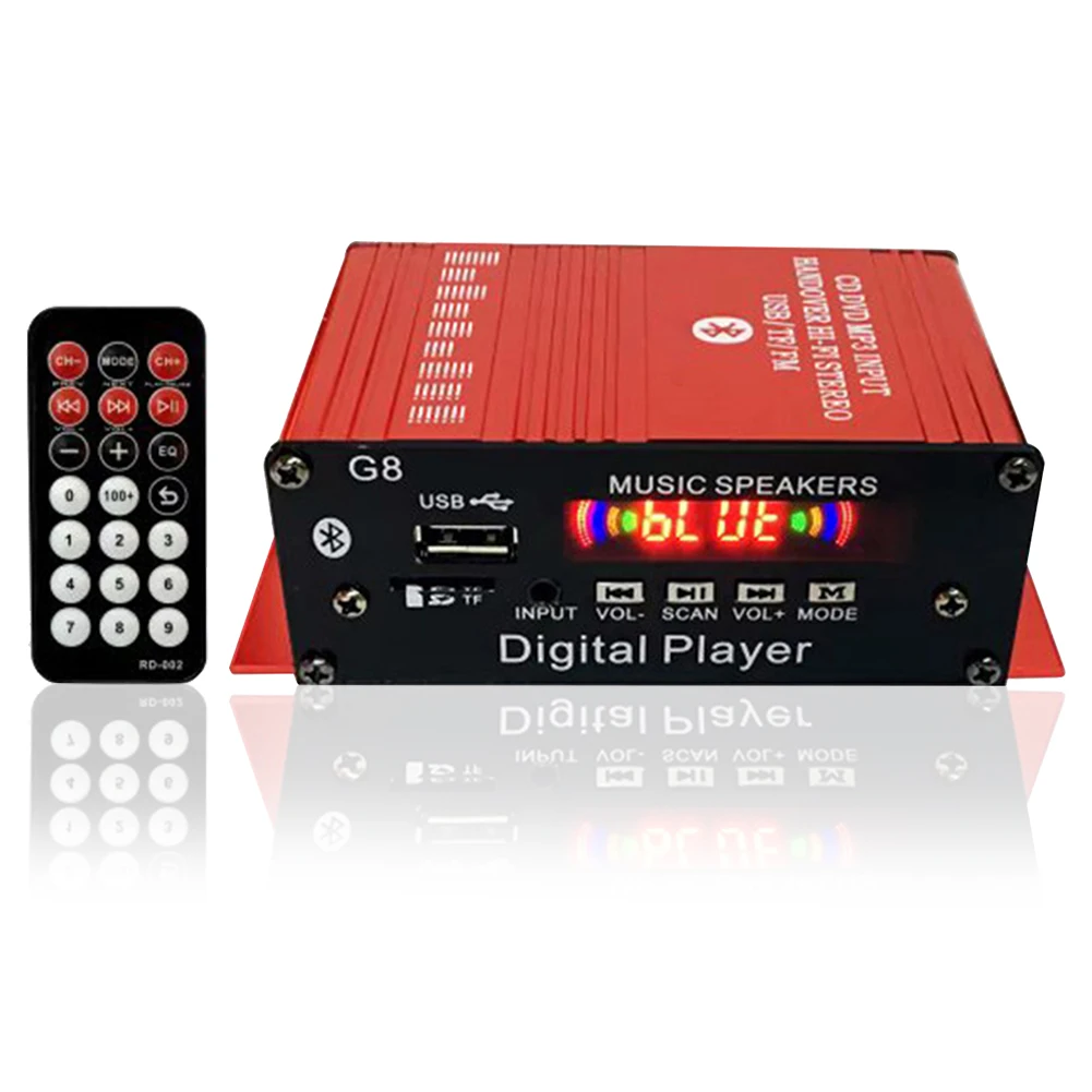 Стерео умный мини автомобильный усилитель мощности для дома 12 В аудио