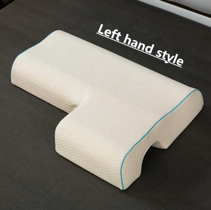 Left hand style Кровать Клин подушка для любовника и сна, поддерживающая Пена Подушка для головы, пены памяти парные подушки - Цвет: Left hand style