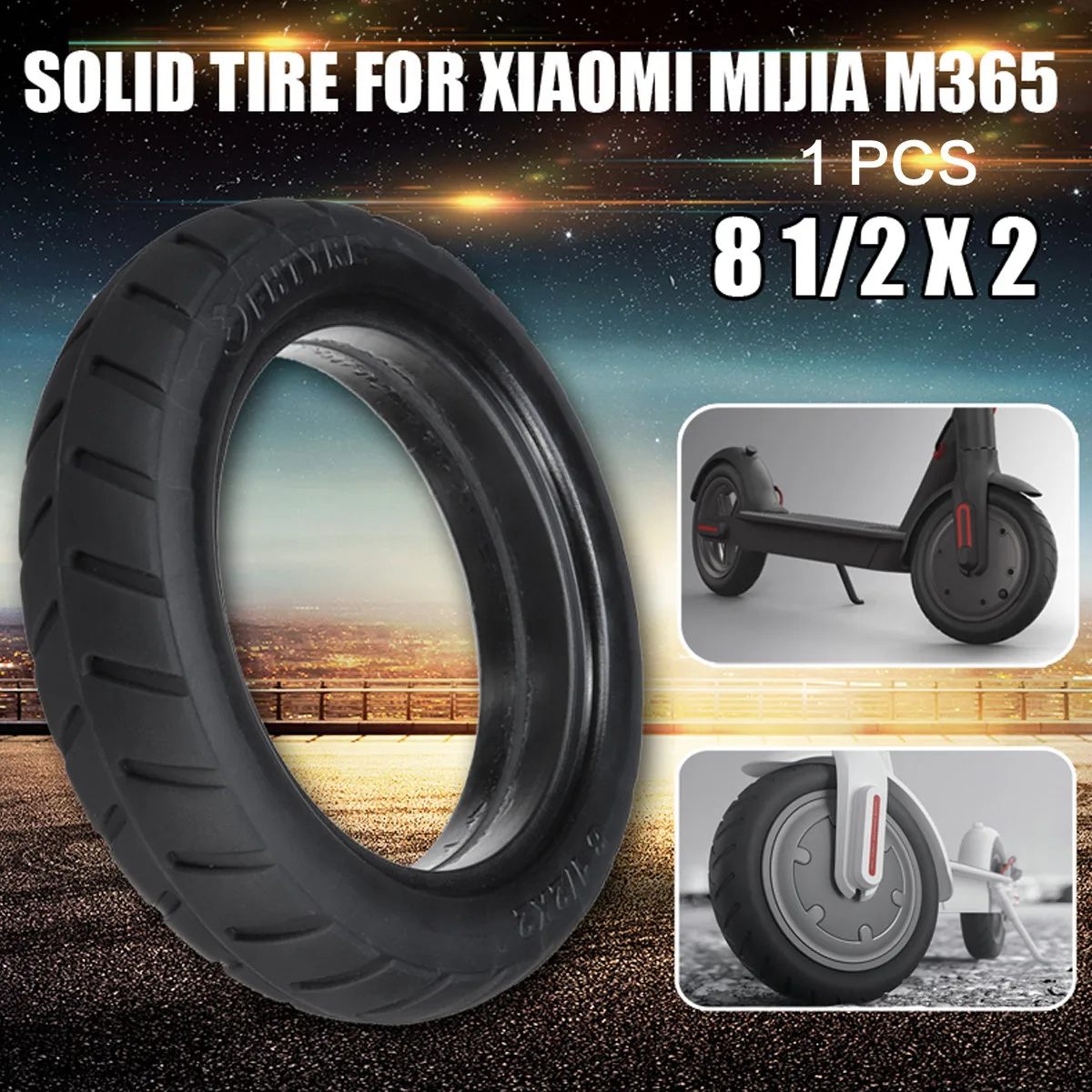 Шины для электроскутера Xiaomi Mijia M365 8 1/2x2 прочные толстые колеса твердые наружные
