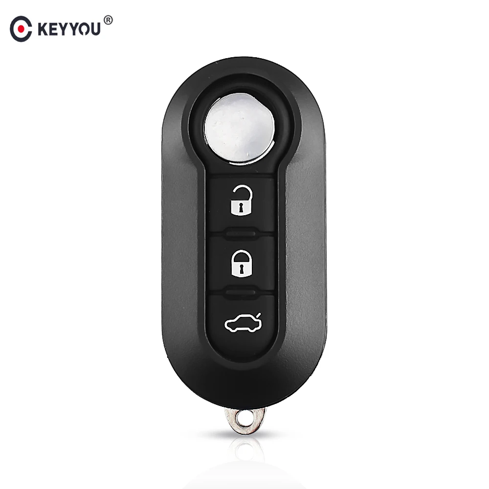 Складной автомобильный ключ KEYYOU с 3 кнопками для FIAT 500 Panda Punto Bravo Ducato Stilo Remote Auto Key Pad