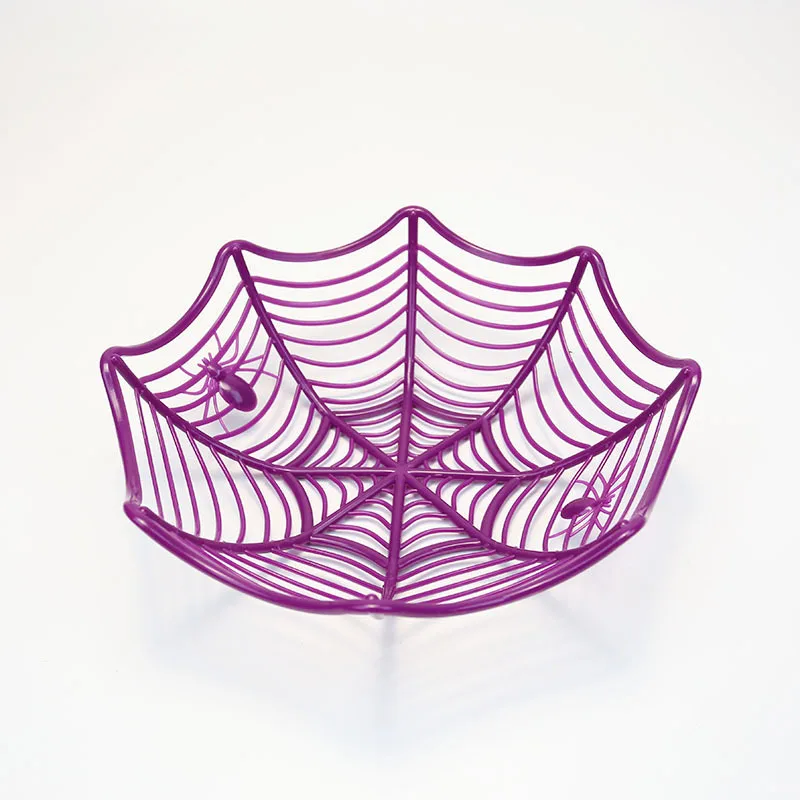 

Halloween Layout Props Plastic Spider Candy Fruit Basket Practical Decoration Candy Halloween Fruit Basin New Creative