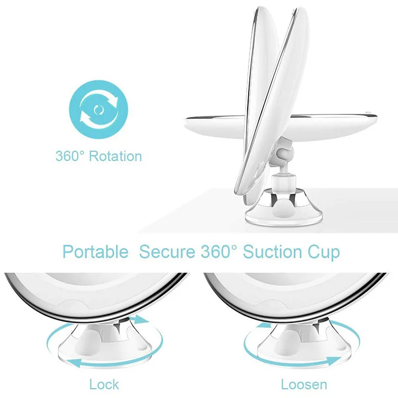 Зеркало для макияжа с 14 светодиодами и увеличительным стеклом 7/10-кратсветильник