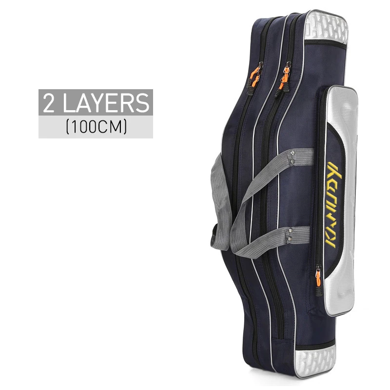 2 Layer 100cm New Resistant Belly Fishing Gear Bag Thick Waterproof And Comfortable Outdoor Fishing Bag Travel Bag XA92G - Цвет: 2 Layer 100cm