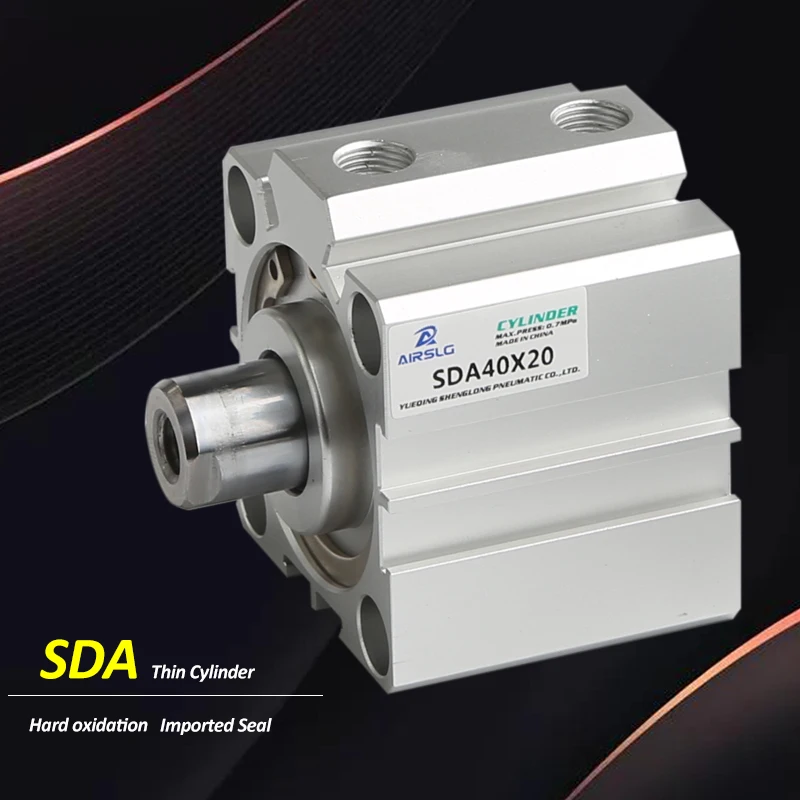 

Air Cylinder SDA series Pneumatic Compact airtac type 32mm Bore to 5 10 15 20 25 30 35 40 45 50mm Stroke