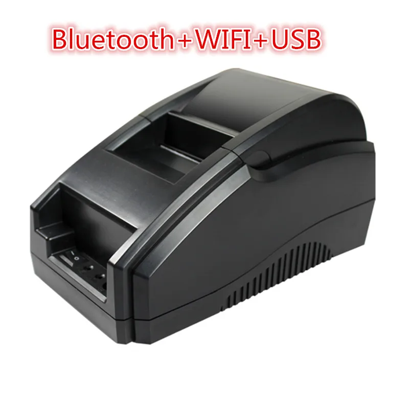 58 мм Bluetooth Wi-Fi принтер pos чековый термальная печать одновременно с USB соединение |