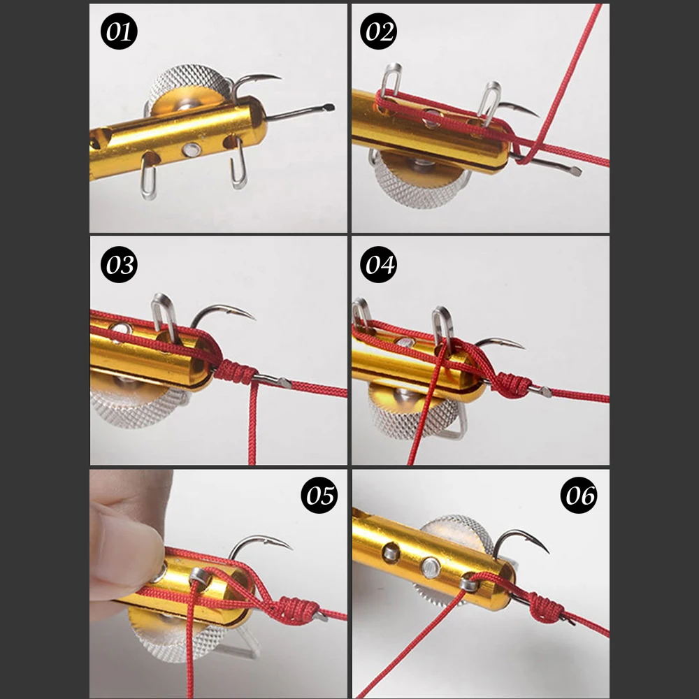 Полностью металлический рыболовный крючок инструмент для завязывания и