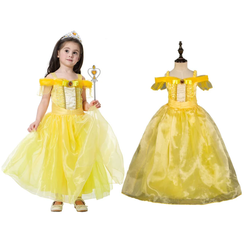 Платье принцессы Эльзы для девочек Рождественский костюм Снежной Королевы Анны