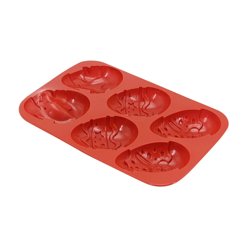 

Easter Egg Silicone Mold For Candy Pudding Chocolate Mould 6 Holes DIY Dessert Cake Baking Tools