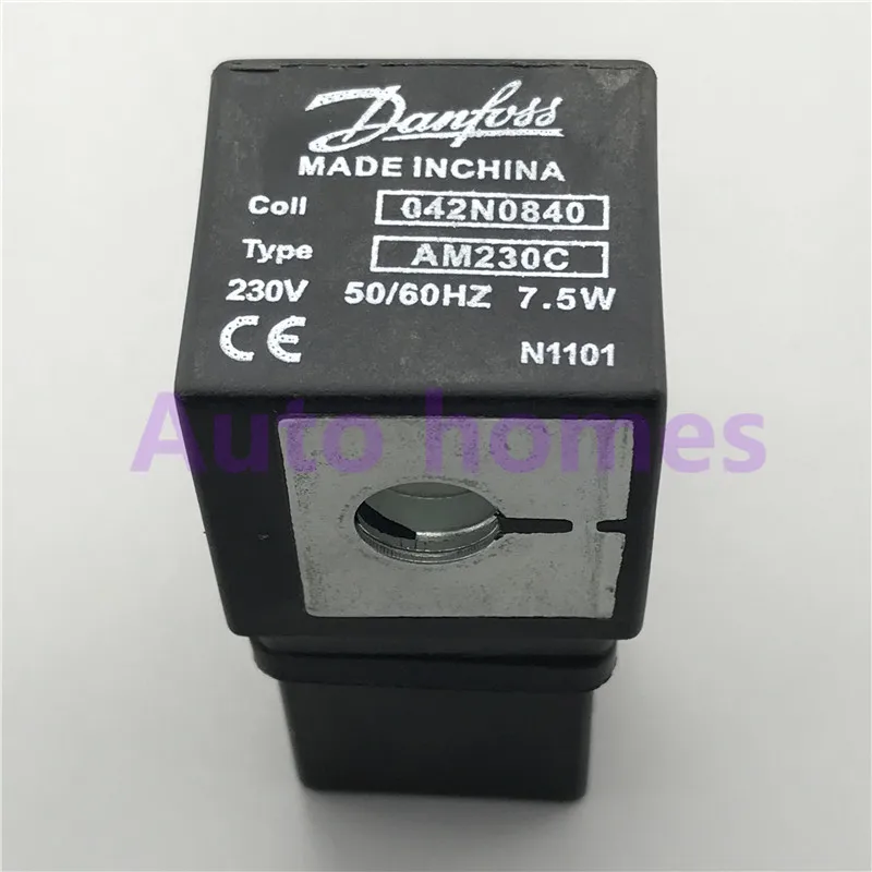Danfoss Соленоидный клапан катушки 042N0840 Тип AM230C 7,5 Вт 9,5 Вт внутренний диаметр 10 мм