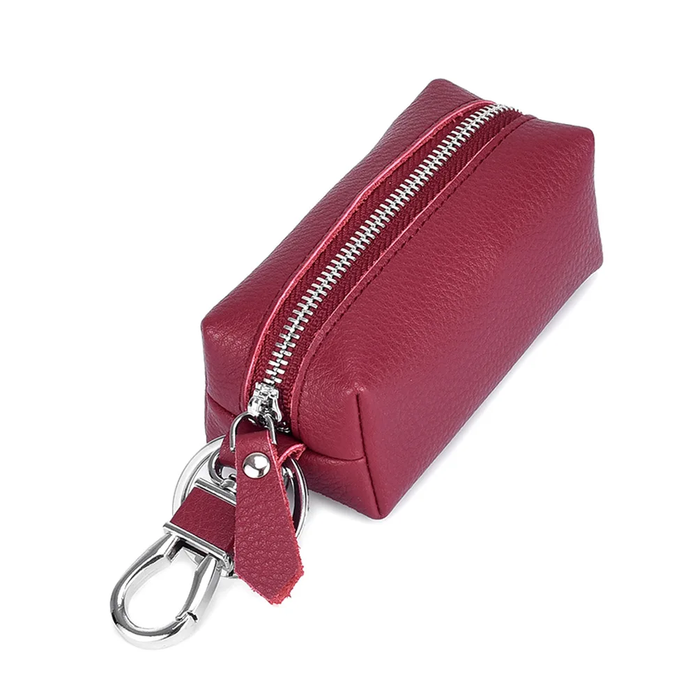 Кошелек для ключей из натуральной кожи мужчин на молнии | Багаж и сумки
