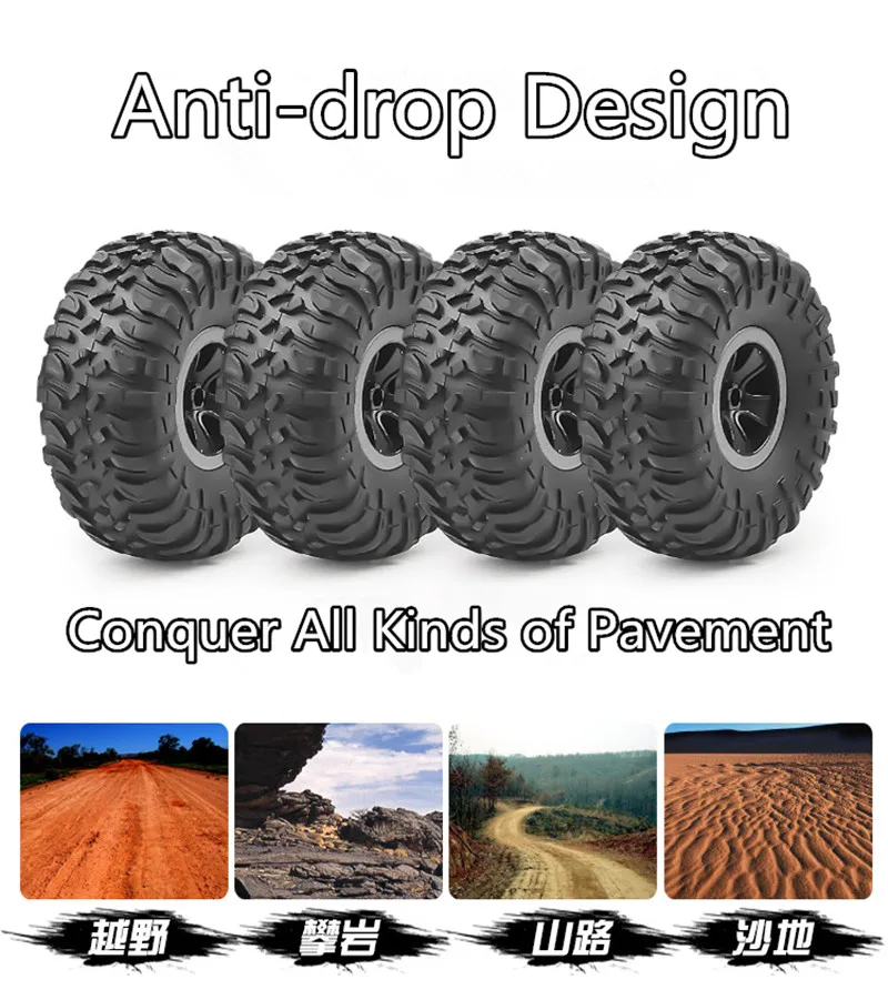 

4WD RC Cars 2019 Updated Version 2.4G Radio Control Bigfoot RC Car Buggy High Speed Climbing Off-Road Trucks Toys Children Gift