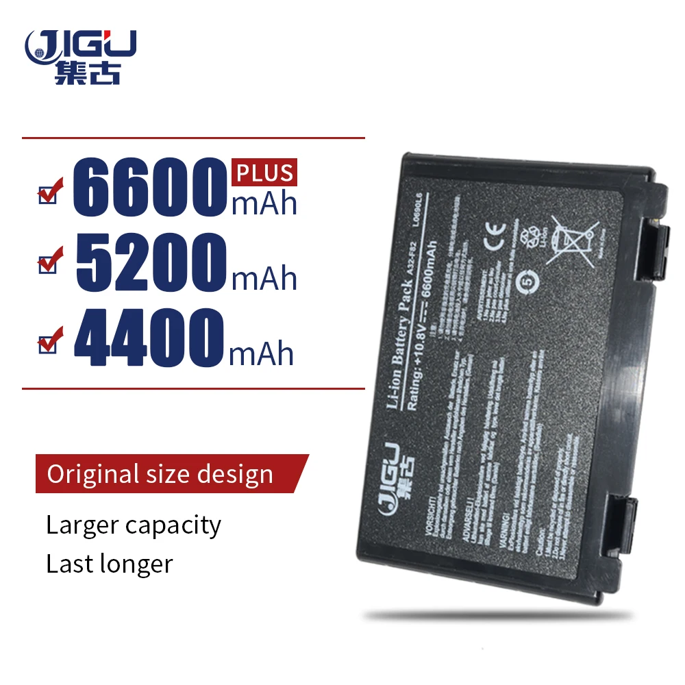 JIGU устройство замено ноутбука Батарея L0690L6 K40in K60 K40af для Asus K50I F82 K50IJ A32 K50IN F52 F83T