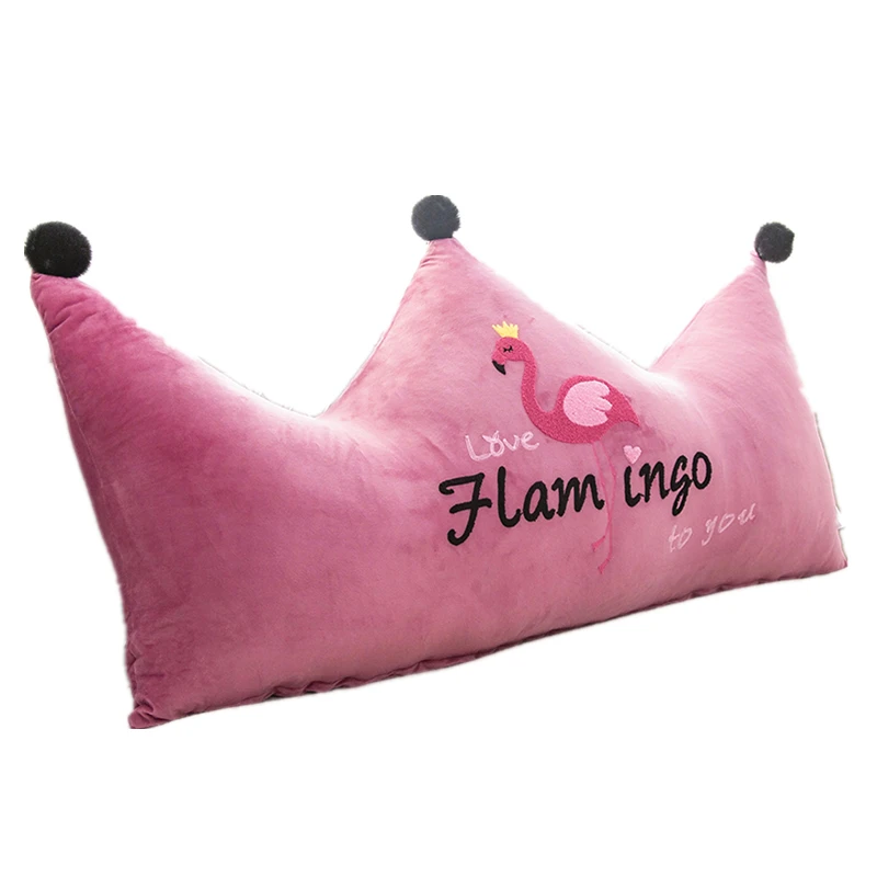 

Chpermore Cute princess Long pillows Simple bed cushion Cartoon crown Tatami Bed soft bag Removable Bed pillow For Sleeping