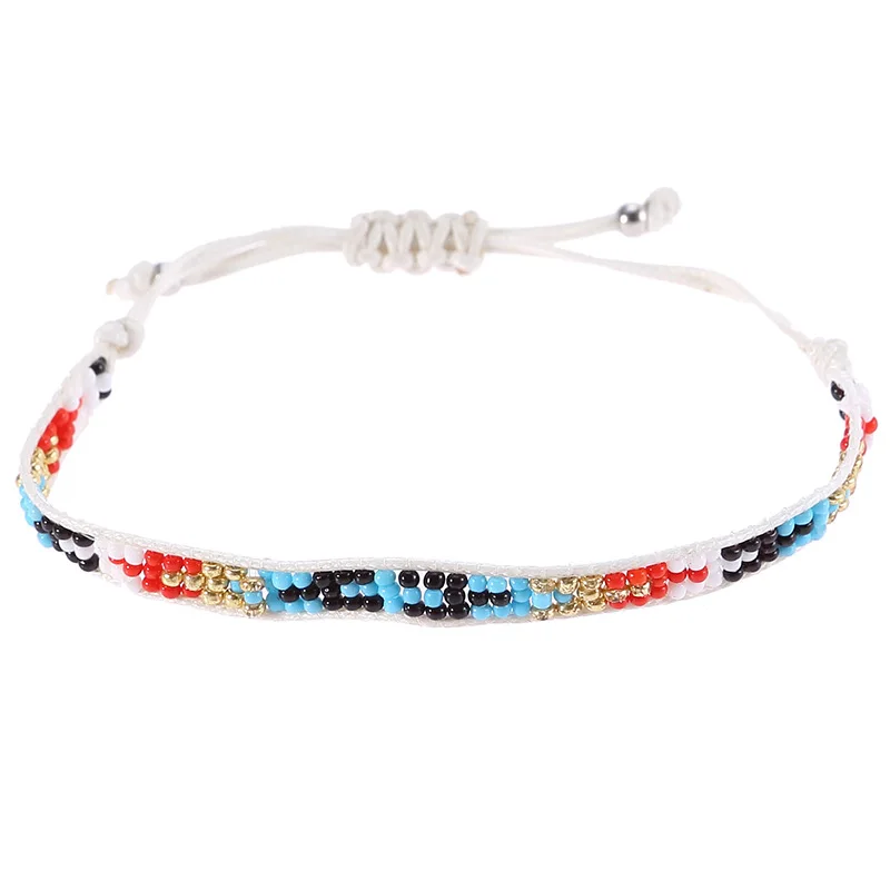 

KSRA Bohemia Miyuki Seed Beads Bracelet For Women Handmade Braided Weave Bracelets Wristband Female Boho Jewelry 2020 New