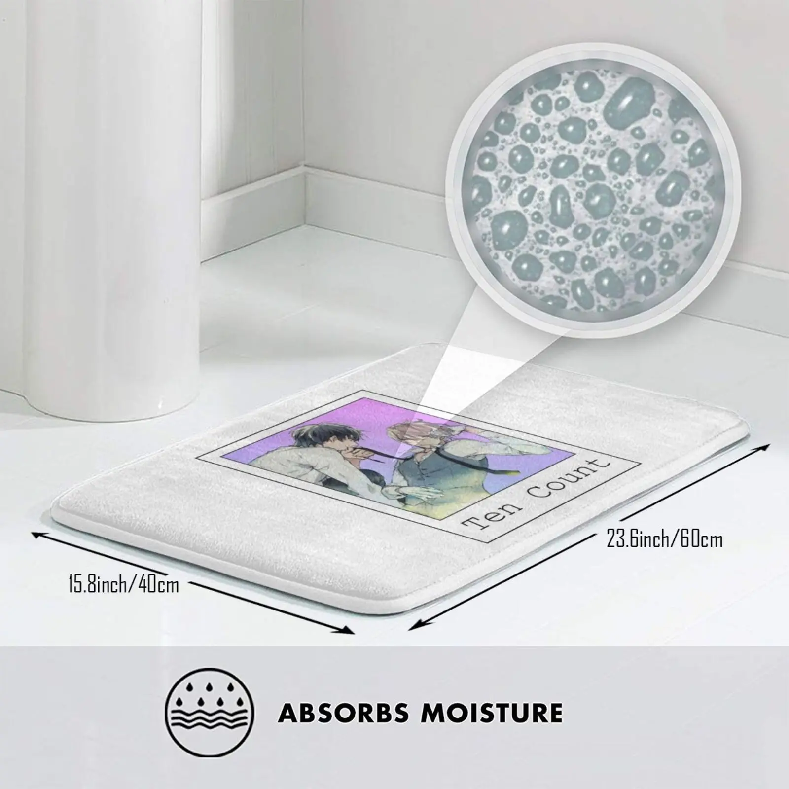 Коврик для влюбленных манги мягкая нескользящая подкладка из 10 предметов аниме