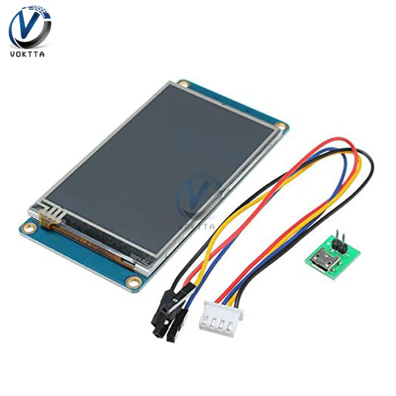 3 2 &quotTFT 400X240 сенсорный экран резистивный умный HMI lcd модуль для Arduino Raspberry Pi|Детали и
