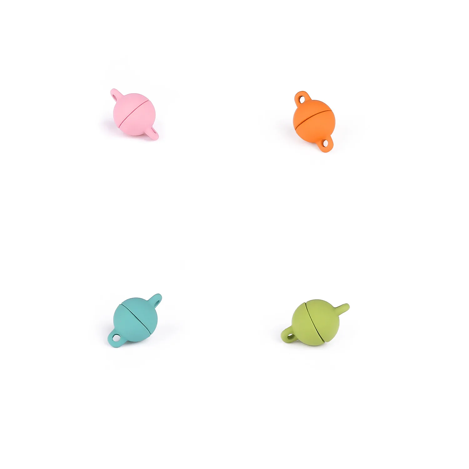 5 комплектов разноцветные Круглые застежки для браслетов ожерелий 8-10 мм |