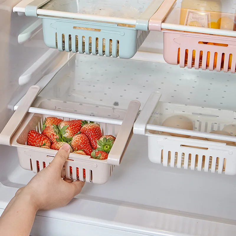 Kitchen Article Storage Shelf Refrigerator Box Refrigerators Drawer Plate Fruit Organizer Rangement | Дом и сад