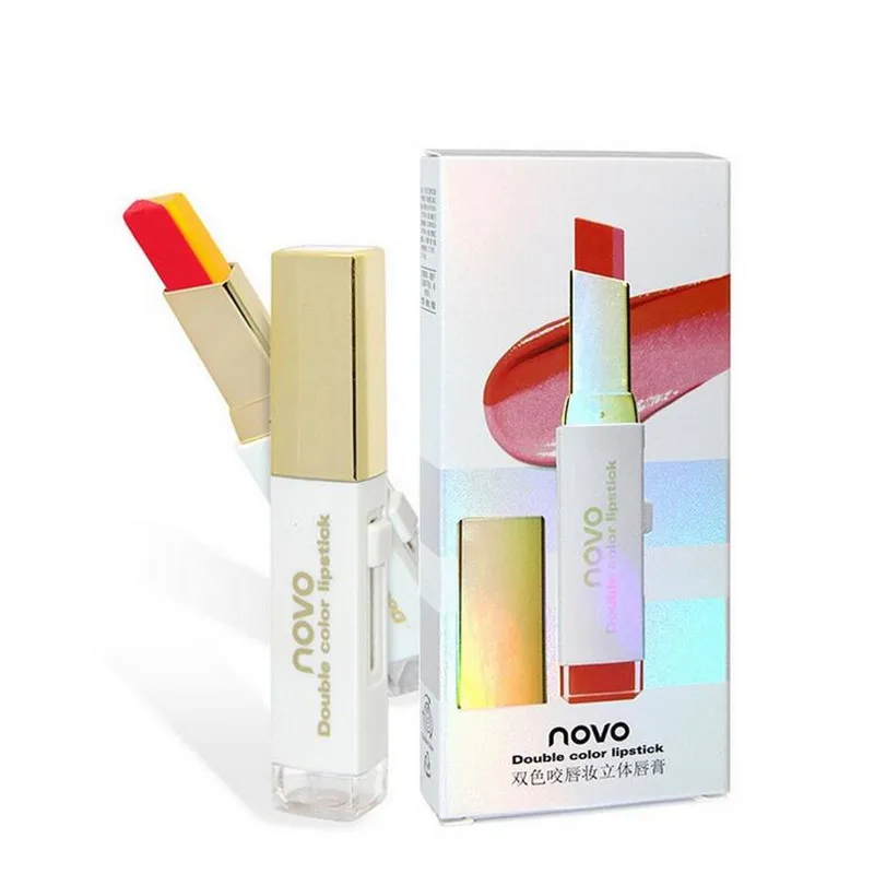 1 шт. макияж Двойной градиент губная помада блеск для губ корейский эффект два