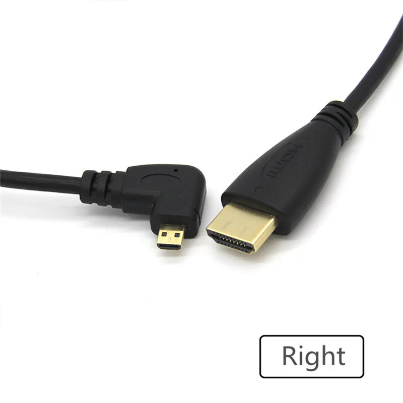Высокоскоростной HDMI к Micro HDMI D кабель 1080P прямоугольный для sony FDR-AX53 Handycam, HXR-NX80, FDR-AX700, HDR-CX405
